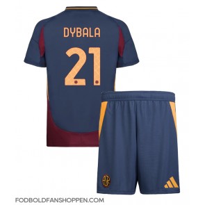 AS Roma Paulo Dybala #21 Tredjetrøje Børn 2024-25 Kortærmet (+ Korte bukser)